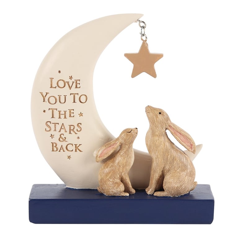 Love You to the Stars and Back Resin Nursery Sign - Gender Neutral Decor for Baby s Room