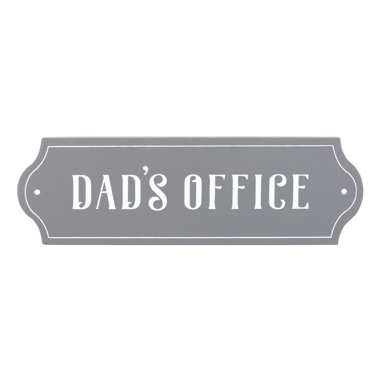 Dad s Office Vintage Door Plaque - A Heartfelt Appreciation for Hardworking Fathers