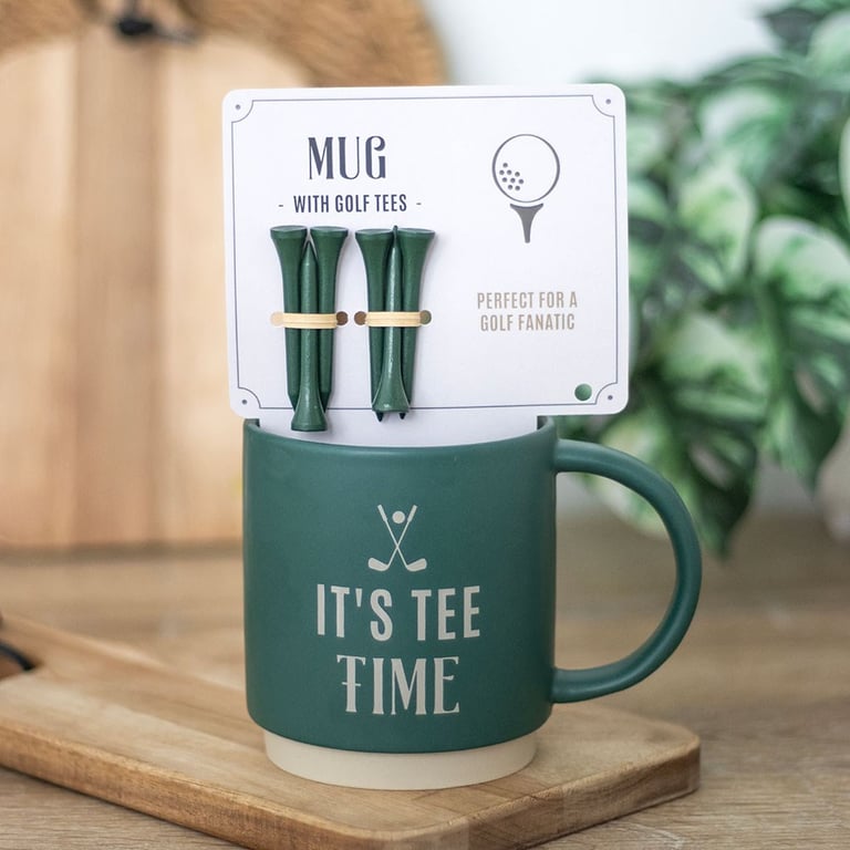 It s Tee Time Mug - Golf Tees and 500ml Coffee Cup for Golfers