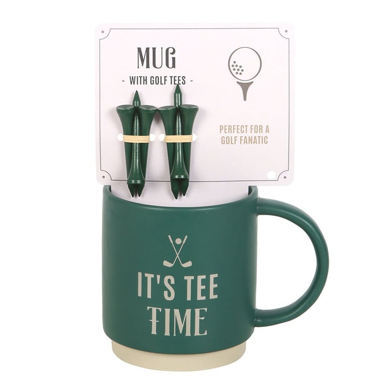 It s Tee Time Mug - Golf Tees and 500ml Coffee Cup for Golfers