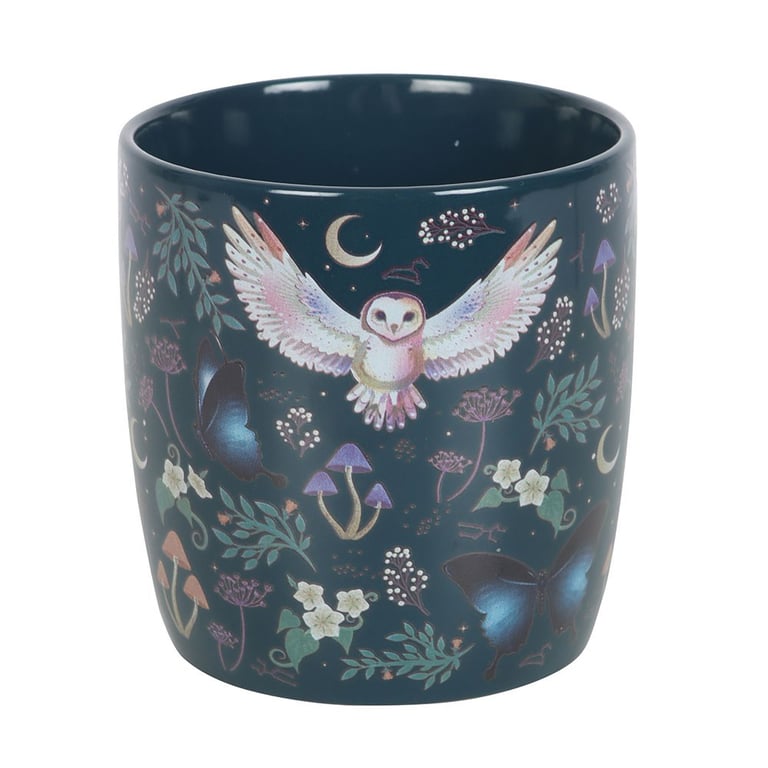 Night Flight Ceramic Mug - Microwave & Dishwasher Safe, Perfect for Chamomile or Lavender Tea