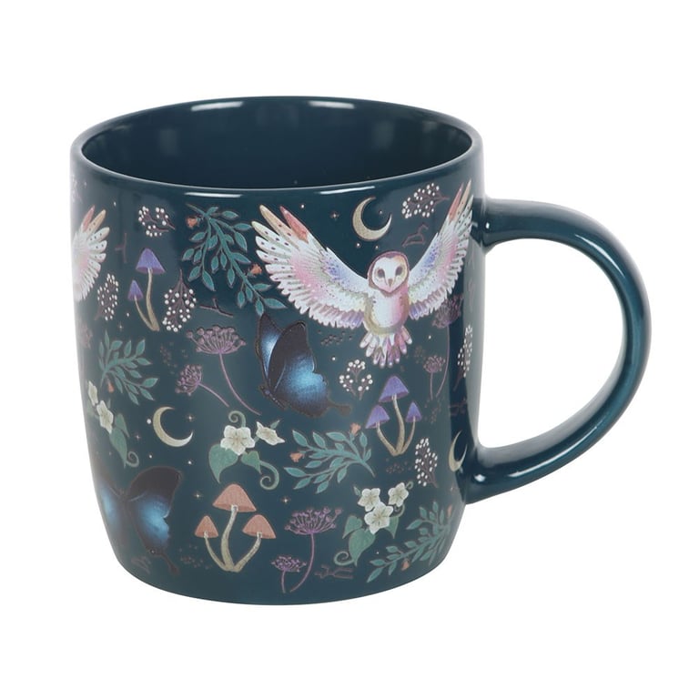 Night Flight Ceramic Mug - Microwave & Dishwasher Safe, Perfect for Chamomile or Lavender Tea