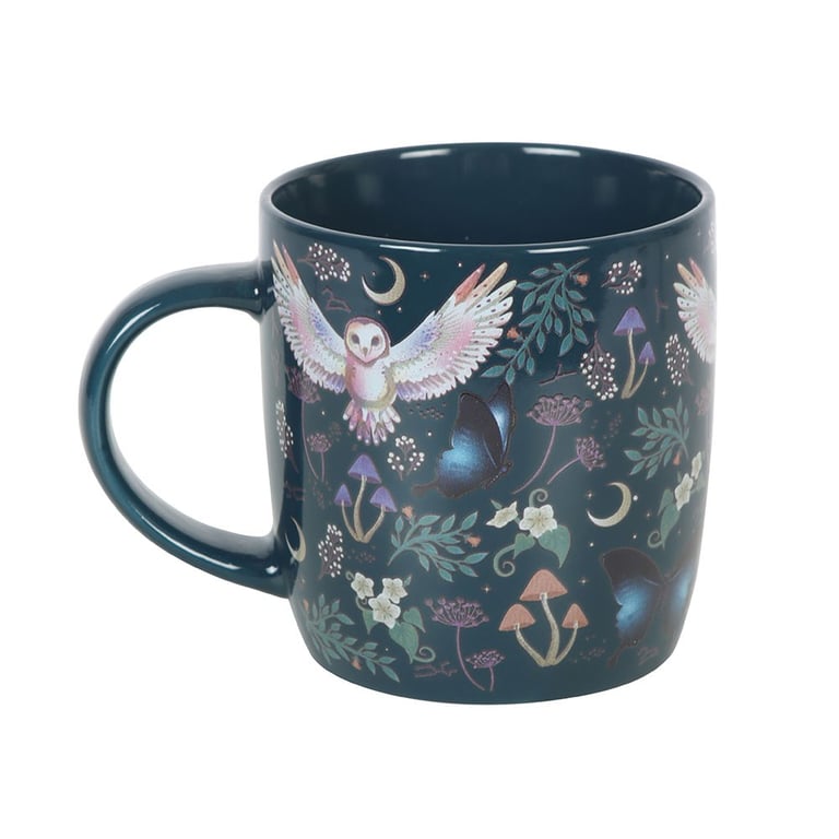 Night Flight Ceramic Mug - Microwave & Dishwasher Safe, Perfect for Chamomile or Lavender Tea