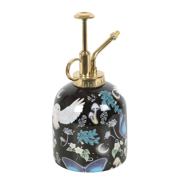 Ceramic Night Flight Owl Print Plant Mister - 500ml Capacity