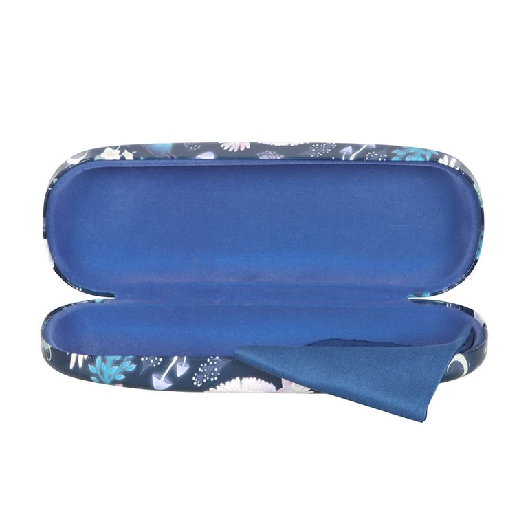 Night Flight Owl Print Hard Shell Glasses Case - Protective Travel Accessory