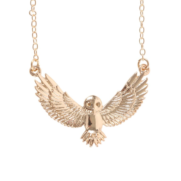 Night Owl Necklace Gift Card - Good Luck and Prosperity Charm Necklace