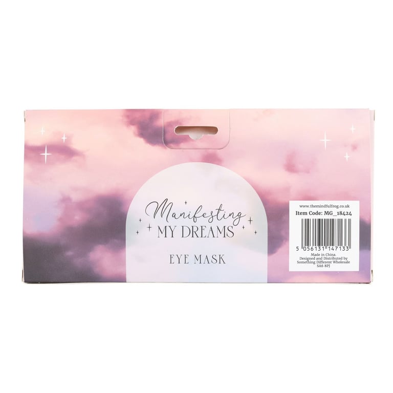 Manifesting My Dreams Pink Satin Sleep Mask - 100 Polyester, Recharge Your Night s Rest