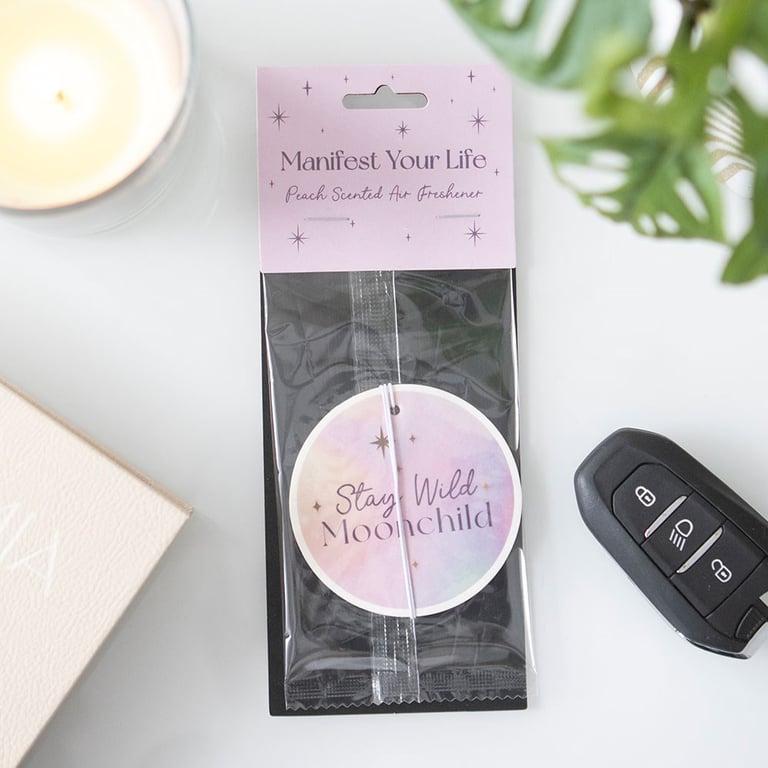 Stay Wild Moonchild Peach Scented Air Freshener for Manifesting Dreams and Home Decor