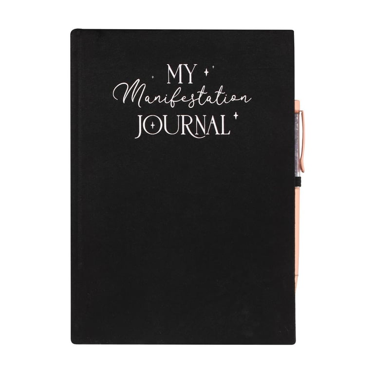 Amethyst Pen Manifestation Journal - Velvet Bound with Lined Pages for Intention and Dream Tracking