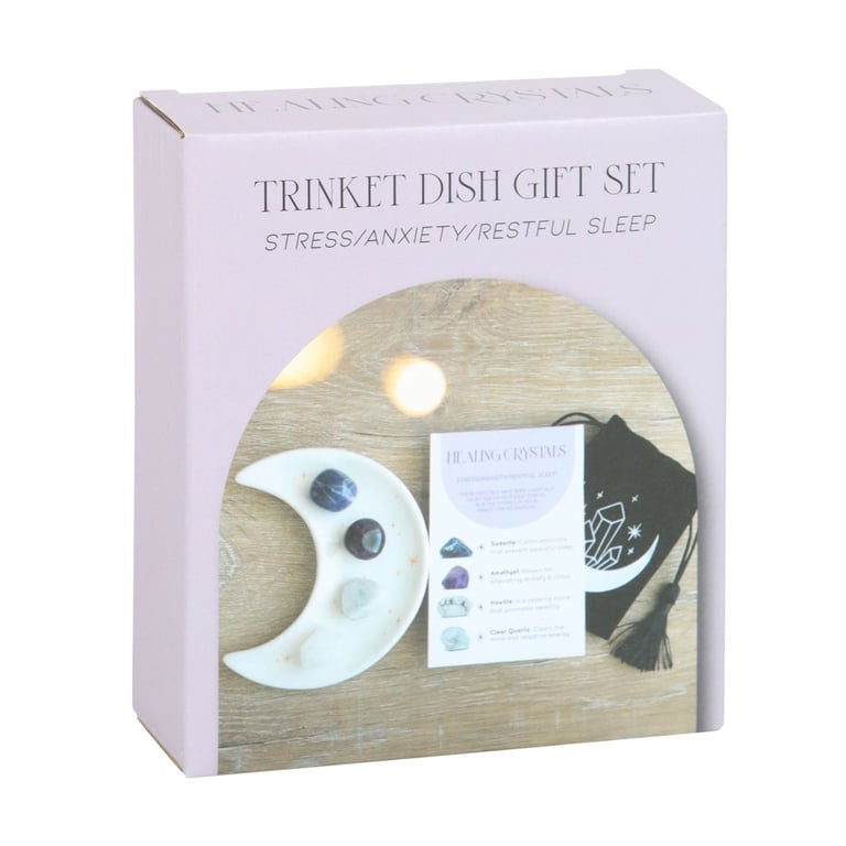 Stress Healing Crystal Set - Reduce Anxiety & Promote Restful Sleep with Sodalite, Amethyst & More