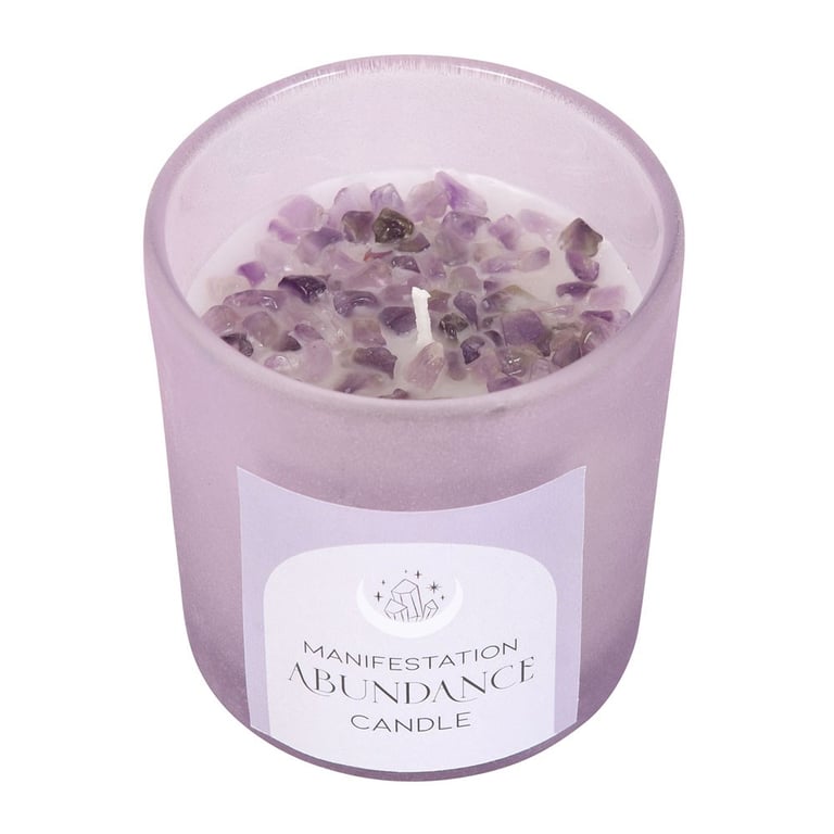 Abundance French Lavender Crystal Chip Paraffin Wax Candle