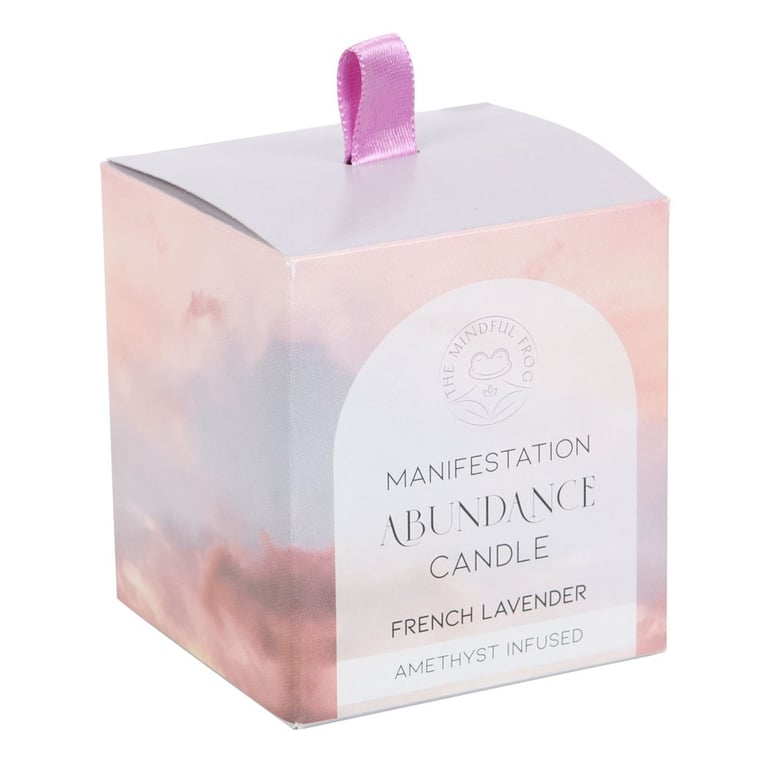 Abundance French Lavender Crystal Chip Paraffin Wax Candle