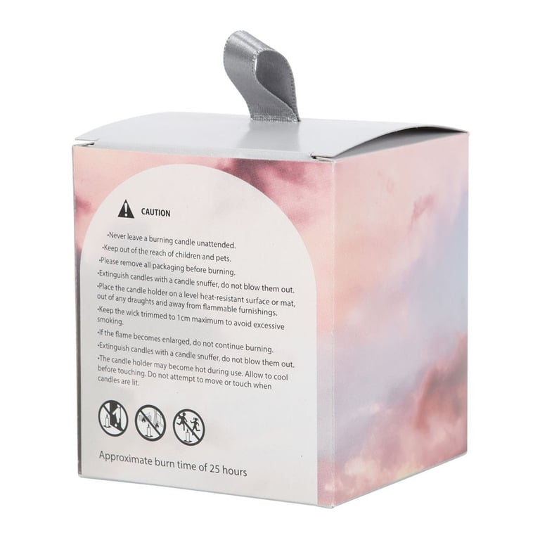 Positive Energy White Sage Crystal Chip Candle - Paraffin Wax, 25hr Burn Time, Clear Quartz Chips for Spiritual Purposes