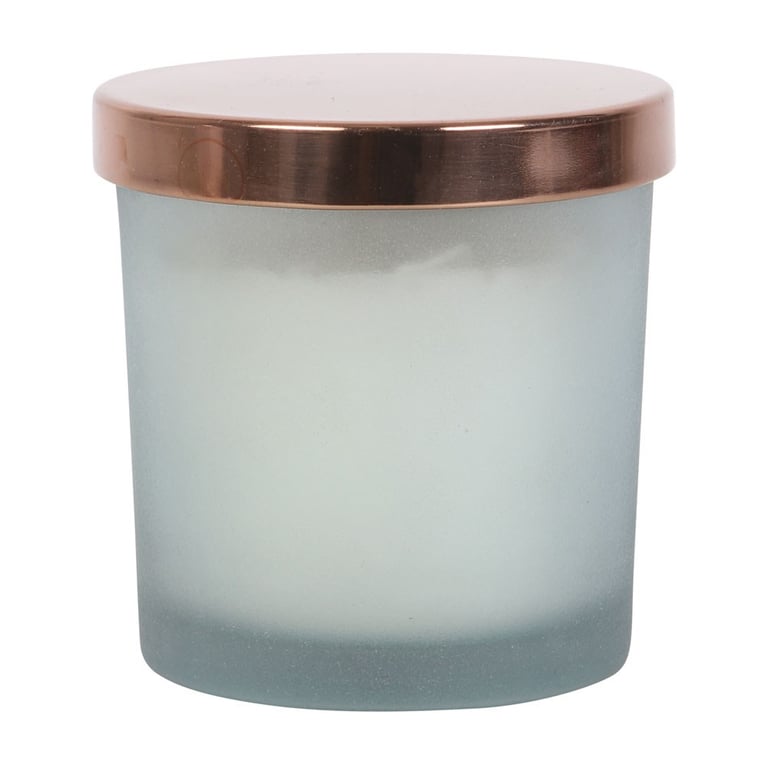 Positive Energy White Sage Crystal Chip Candle - Paraffin Wax, 25hr Burn Time, Clear Quartz Chips for Spiritual Purposes