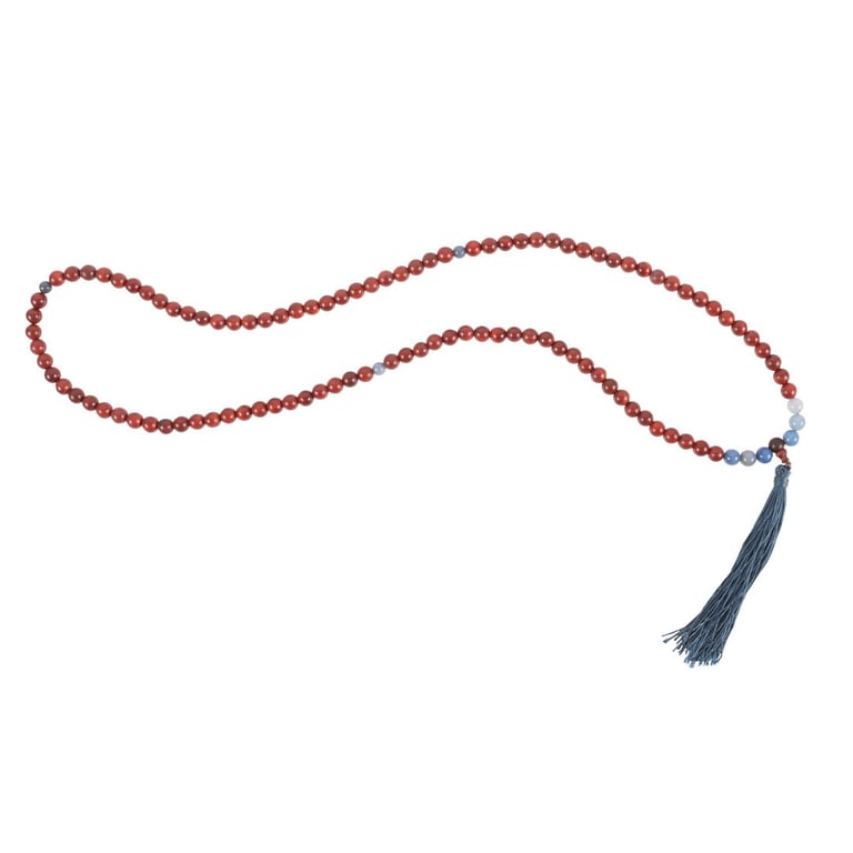 Rosewood & Sodalite 108 Bead Spiritual Communication Necklace - Truth Enhancer