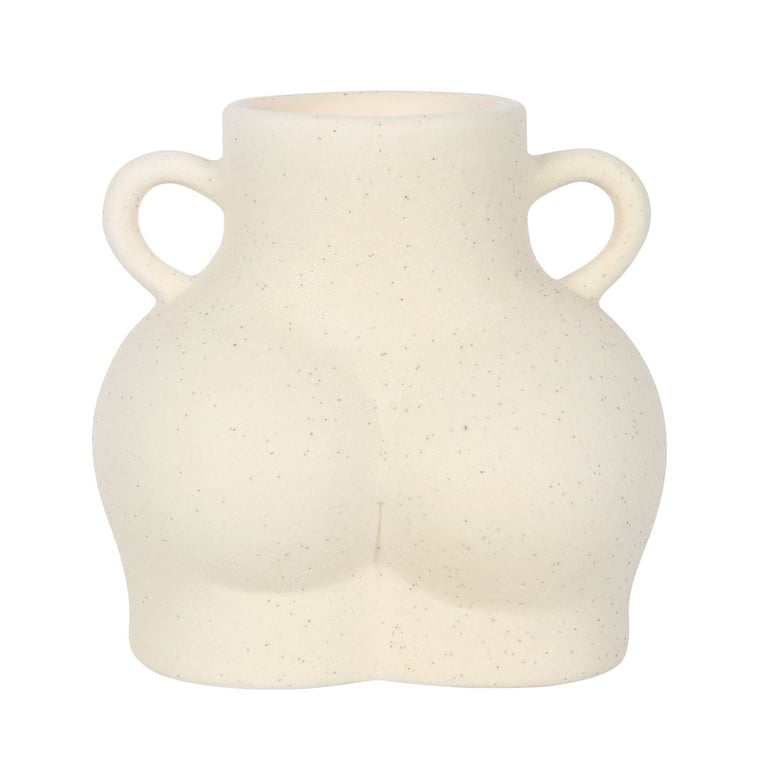 Dolomite Cream Speckle Bum Oil Burner - Unique Home Decor Wax Warmer