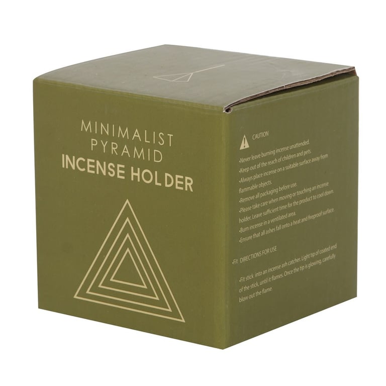 Stylish Cream Speckle Pyramid Incense Holder - Simple Home Decor