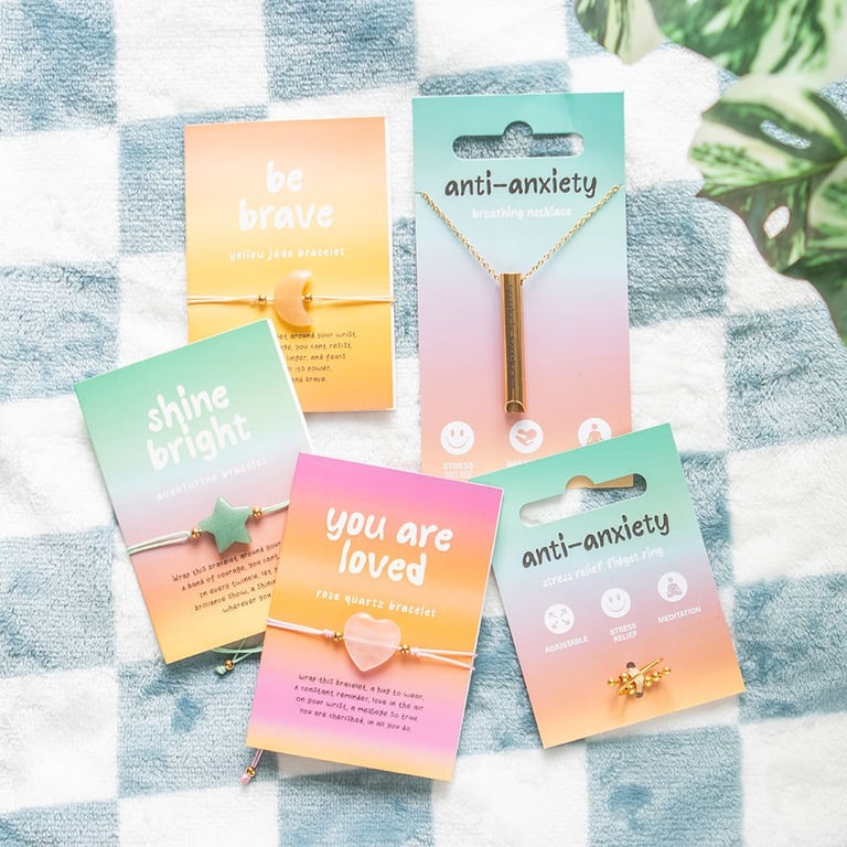 Anti-Anxiety Breathing Necklace - Stress Relief and Mindfulness Pendant