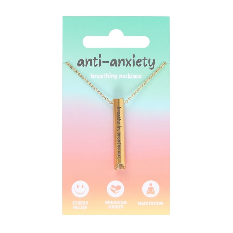 Anti-Anxiety Breathing Necklace - Stress Relief and Mindfulness Pendant