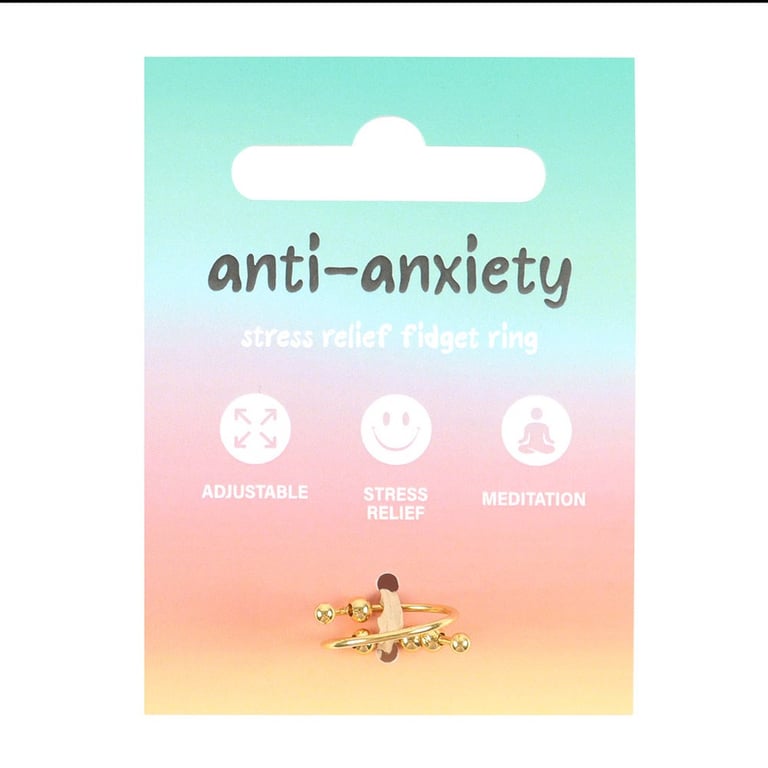 Anti-Anxiety Fidget Ring - Relieve Stress and Anxiety with Adjustable Calming Jewelry