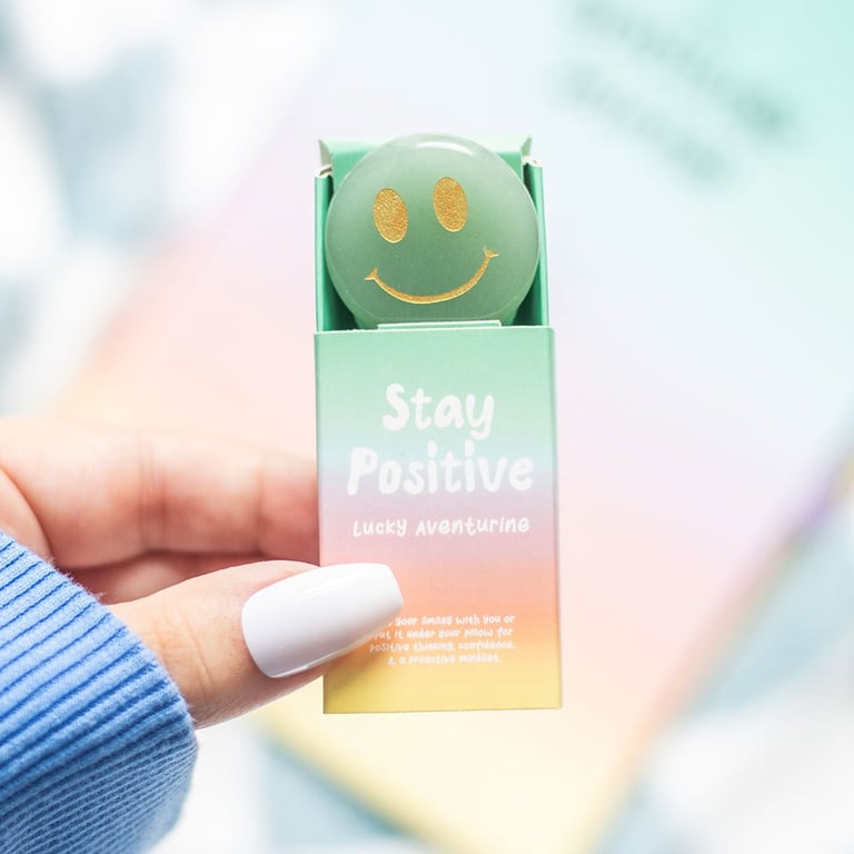 Aventurine Happy Face Crystal - Stay Positive and Find Happiness in Every Moment