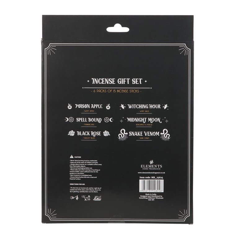 Midnight Ritual Incense Set - 6 Fragrances, Vegan Friendly, Hand Rolled in India