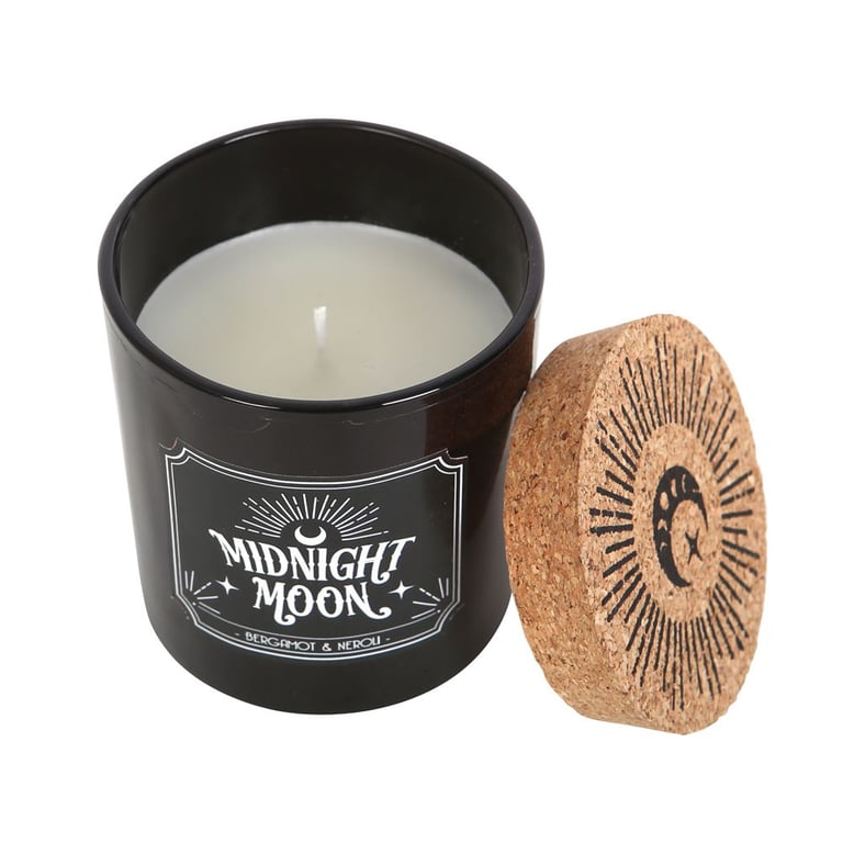 Midnight Moon Bergamot & Neroli Scented Candle - 21 Hour Burn Time Home Fragrance