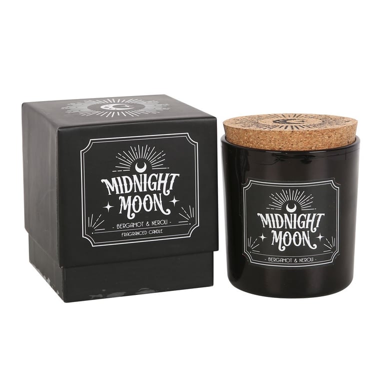 Midnight Moon Bergamot & Neroli Scented Candle - 21 Hour Burn Time Home Fragrance