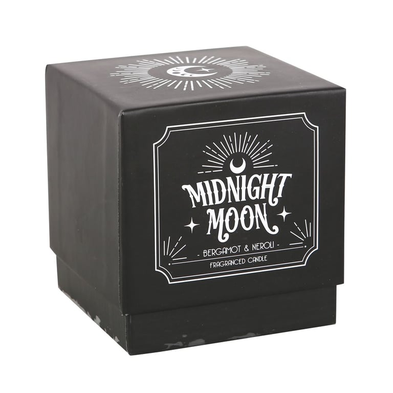 Midnight Moon Bergamot & Neroli Scented Candle - 21 Hour Burn Time Home Fragrance