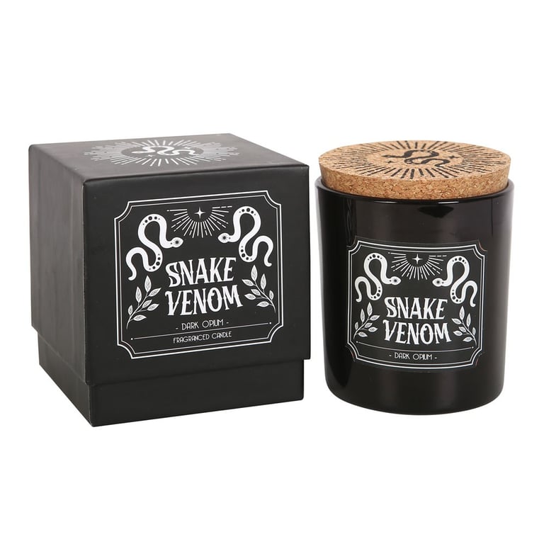 Snake Venom Dark Opium Candle - 21hr Luxury Home Scent with Enchanting Aroma