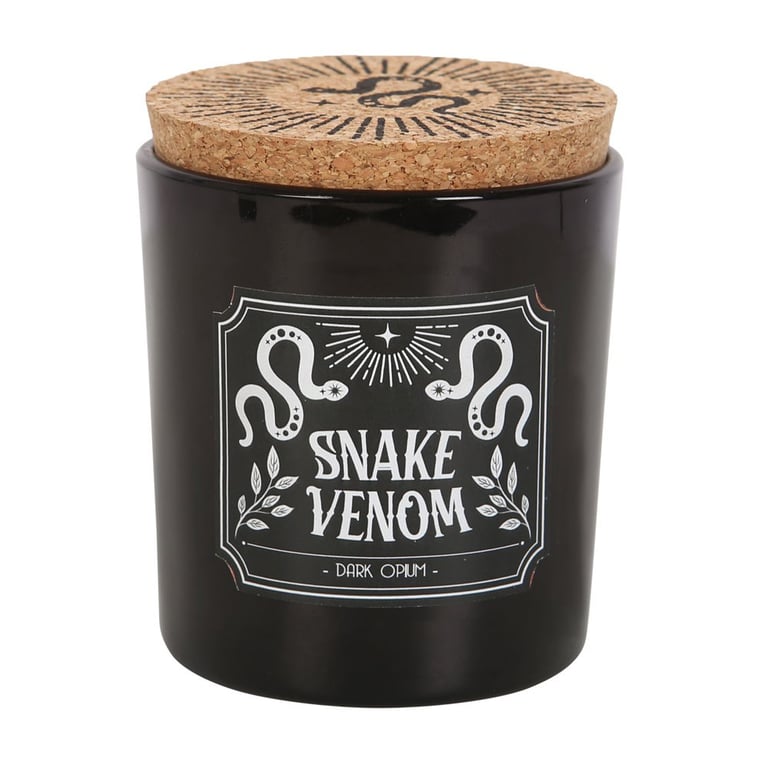 Snake Venom Dark Opium Candle - 21hr Luxury Home Scent with Enchanting Aroma