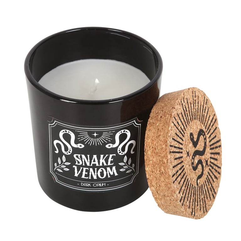Snake Venom Dark Opium Candle - 21hr Luxury Home Scent with Enchanting Aroma