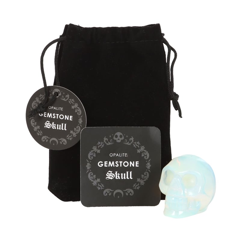 Opalite Crystal Skull - Love Stone Desk Accessory