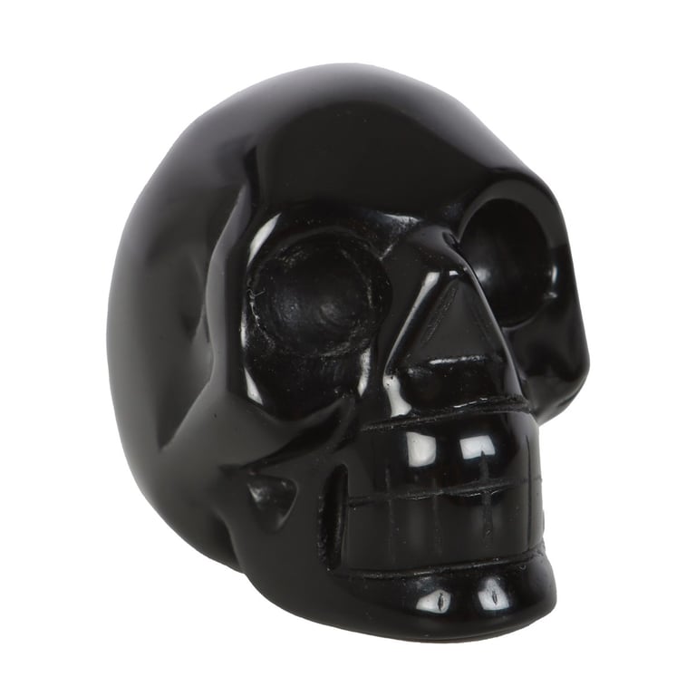 Black Obsidian Crystal Skull - Purification and Protection Stone
