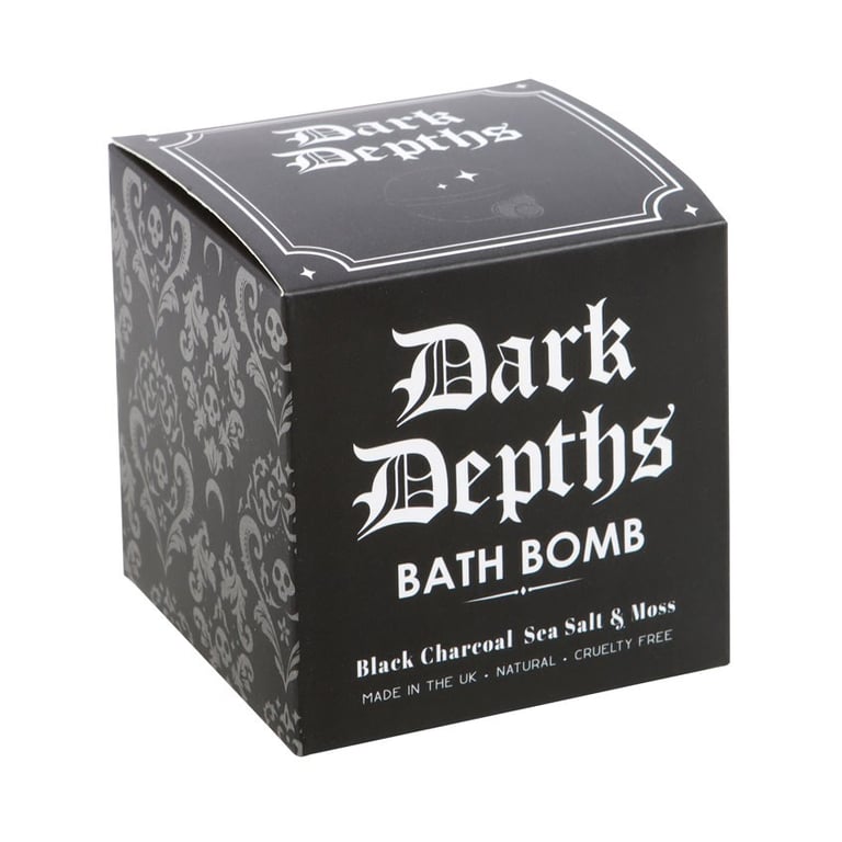 Dark Depths Charcoal Exfoliating Bath Bomb - Cruelty Free UK Made