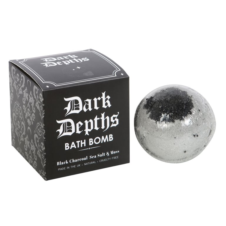 Dark Depths Charcoal Exfoliating Bath Bomb - Cruelty Free UK Made