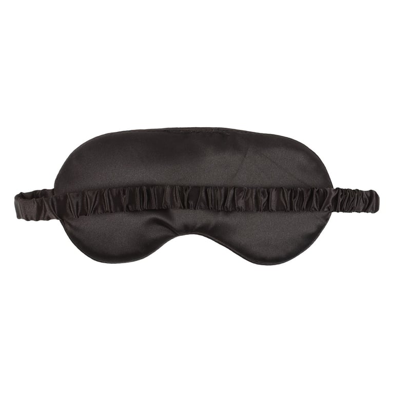 Go Away Gothic Satin Sleep Mask - Black Out Travel and Napping Essential