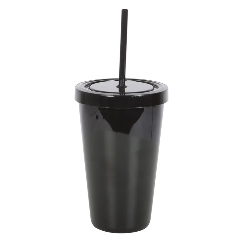 Goth Juice Black and White Plastic Tumbler - Handwash Only, Unique Drinkware