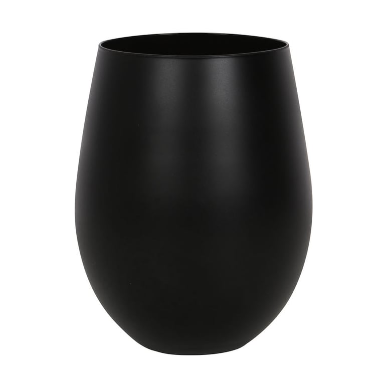 Pick Your Poison Gothic Stemless Wine Glass - Dark Black Wine Glass Gift Idea