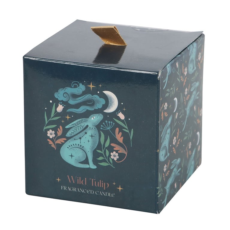 Midnight Hare Wild Tulip Vegan Paraffin Wax Candle - 25 Hour Burn Time