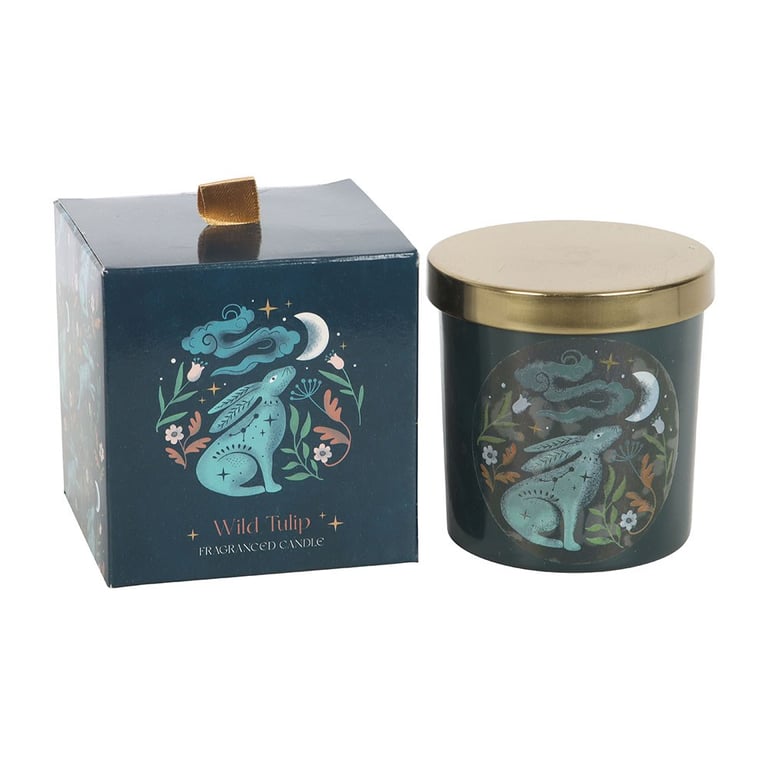 Midnight Hare Wild Tulip Vegan Paraffin Wax Candle - 25 Hour Burn Time