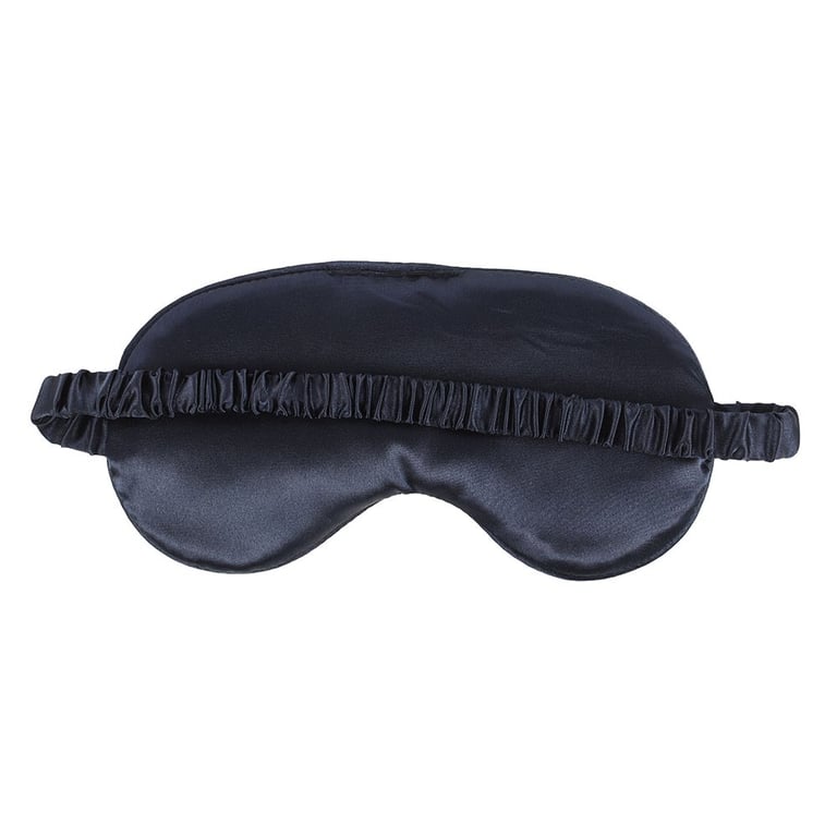Midnight Hare Satin Sleep Mask - Soft Polyester and Light Blocking Design for Peaceful Slumber