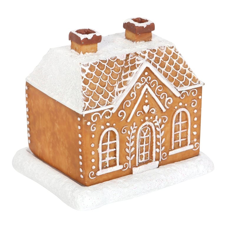 Gingerbread House Incense Cone Burner - Festive Smoky Christmas Decoration