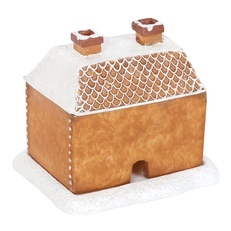 Gingerbread House Incense Cone Burner - Festive Smoky Christmas Decoration