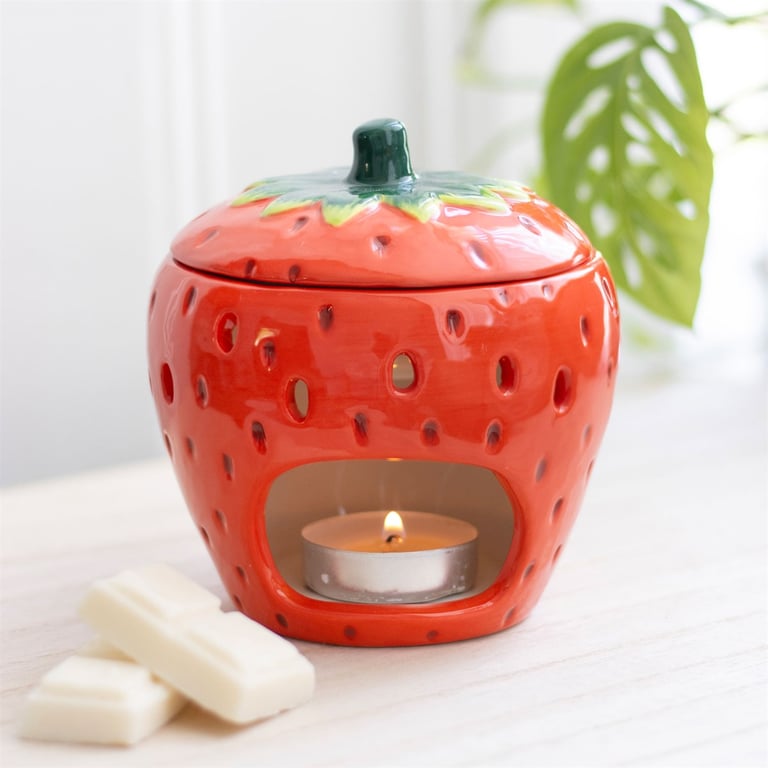 Strawberry Oil Burner - Vibrant Home Decor Fragrance Diffuser