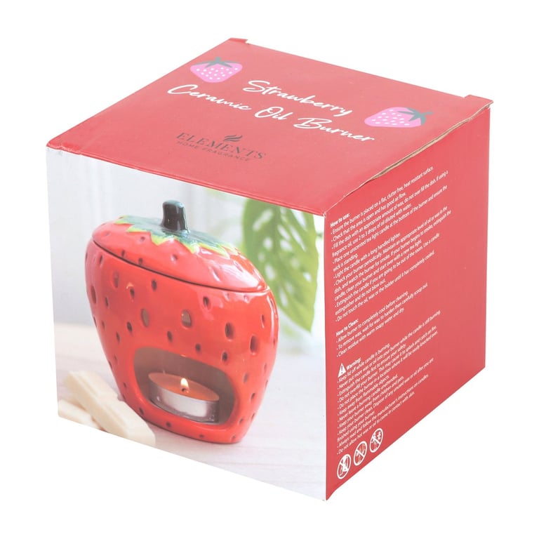 Strawberry Oil Burner - Vibrant Home Decor Fragrance Diffuser