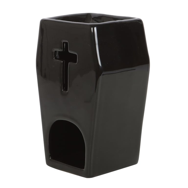 Gothic Coffin Oil Burner - Unique Ambient Light Decoration
