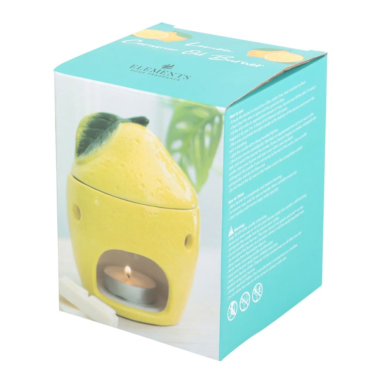 Lemon Oil Burner - Vibrant Home Decor Fragrance Diffuser