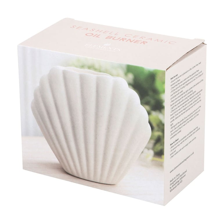 Seashell Oil Burner - Contemporary Home Fragrance for a Coastal Escape
