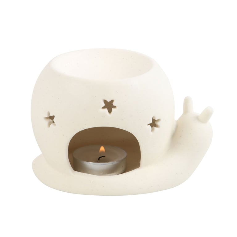 Contemporary Stone Snail Oil Burner - Home Fragrance Diffuser & Wax Melt Warmer